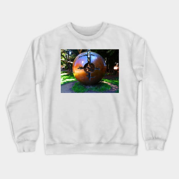 Pomodoro's Sphere. Berkeley, California 2008 Crewneck Sweatshirt by IgorPozdnyakov